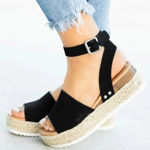 Sandals high heels wedges